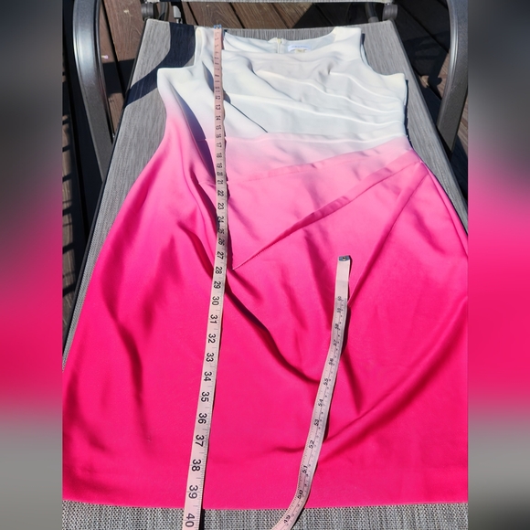 Calivin Klein pink ombre dress, VGUC, size 12 - Picture 11 of 13